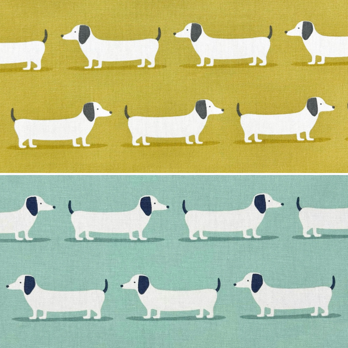Happy Hounds Cotton Canvas Fabric