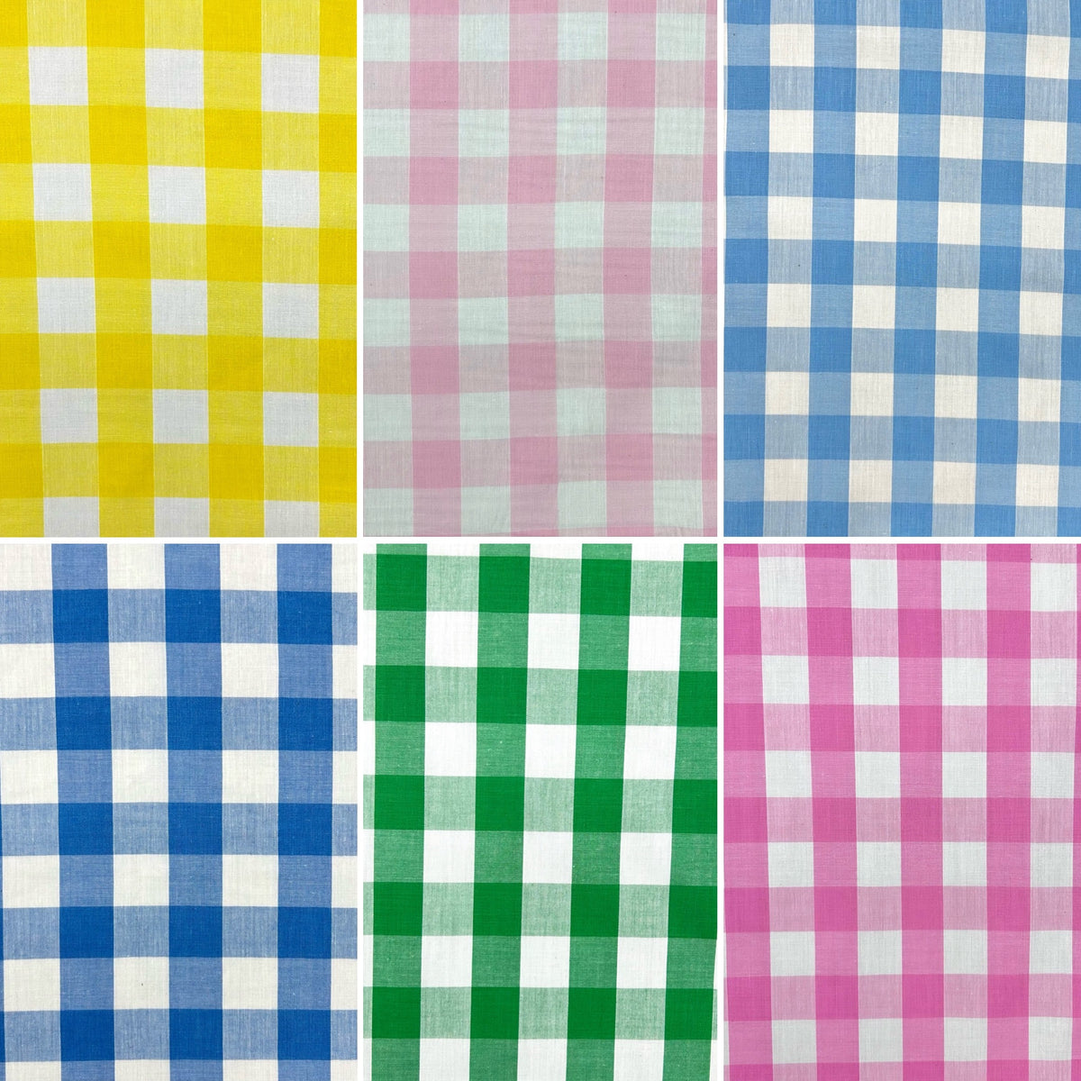Special Offer Large Gingham Polycotton Fabric