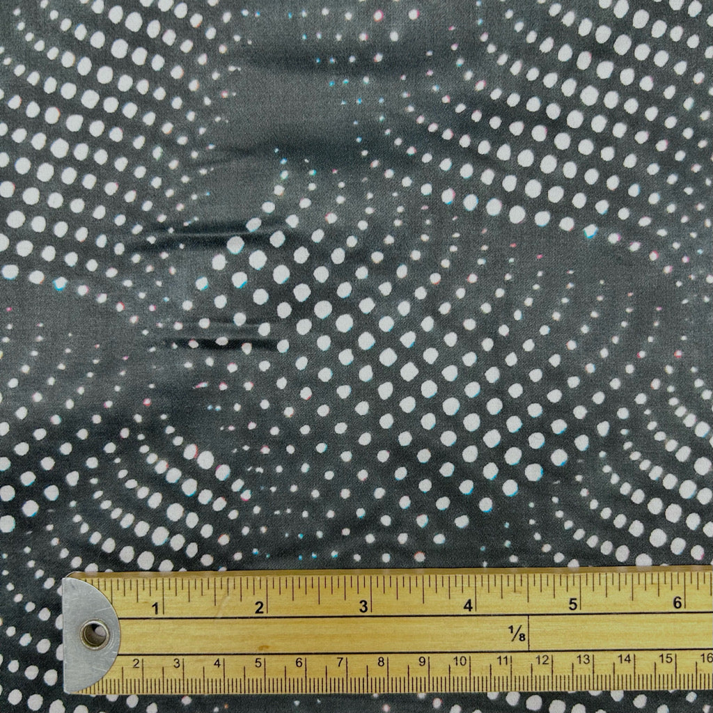 Flowing Dots Cotton Sateen Fabric