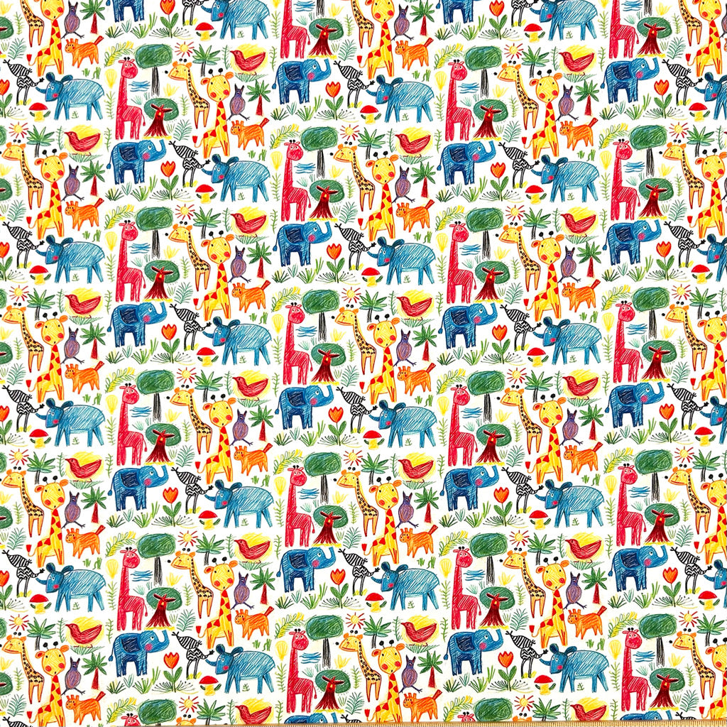 Jungle Joyride Cotton Poplin Fabric