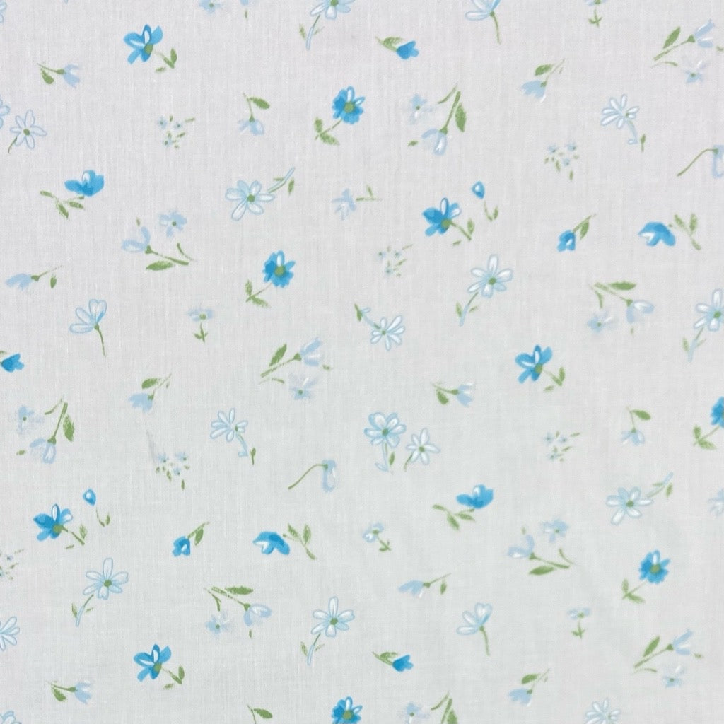 Flower Drawings Polycotton Fabric