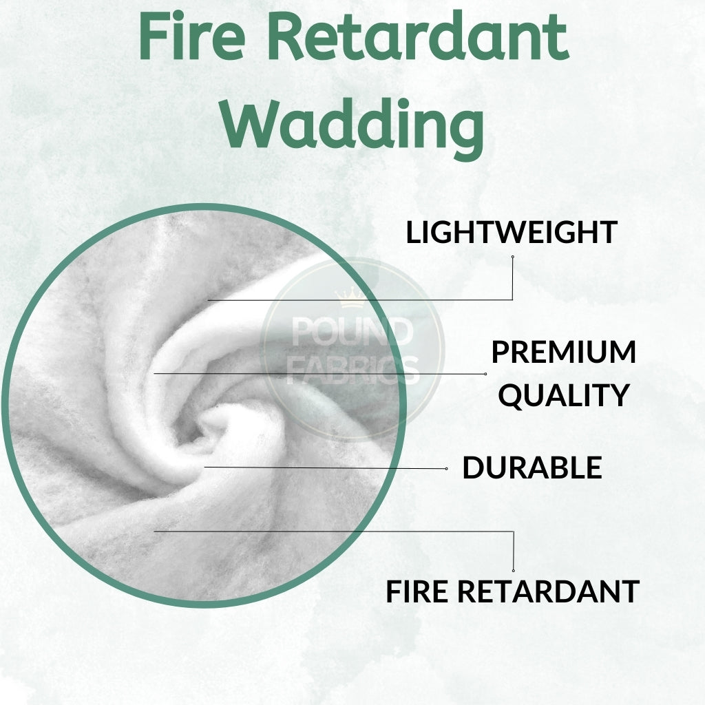 2oz Fire Retardant Wadding - 90cm wide