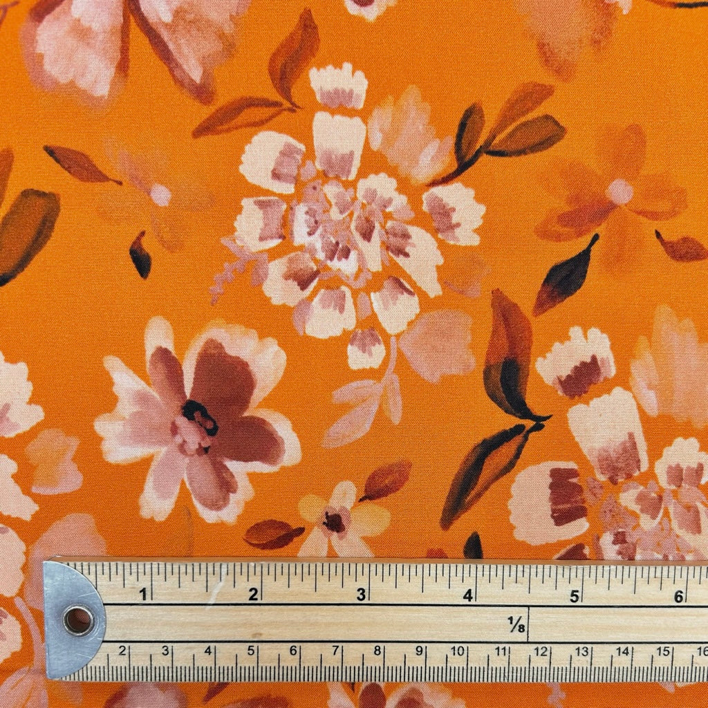 Sweet Garden Viscose Poplin Fabric