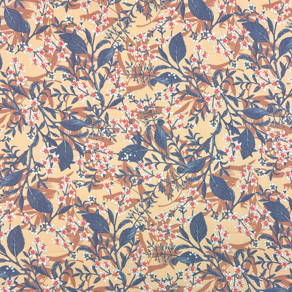 Charming Bouquets Stretch Cotton Poplin Fabric