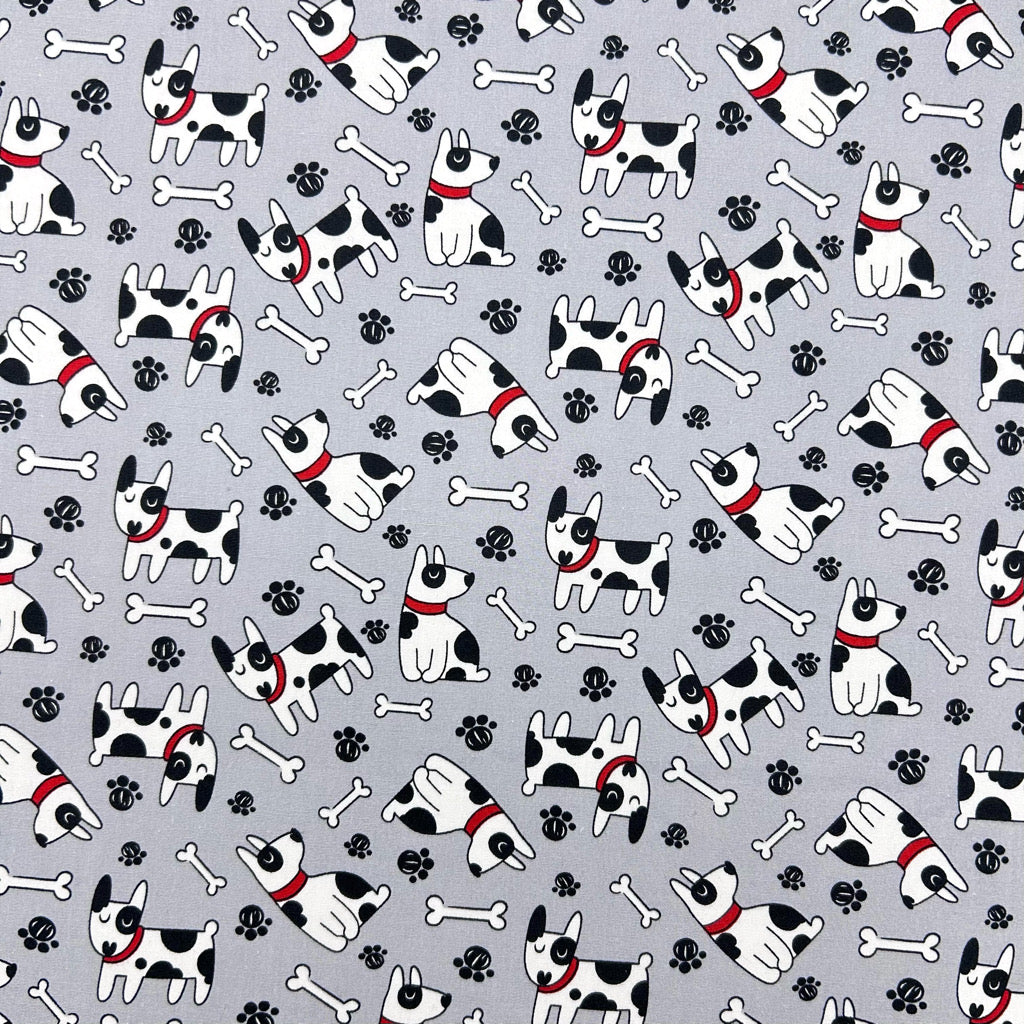 Puppy Paws Rose & Hubble Cotton Poplin Fabric