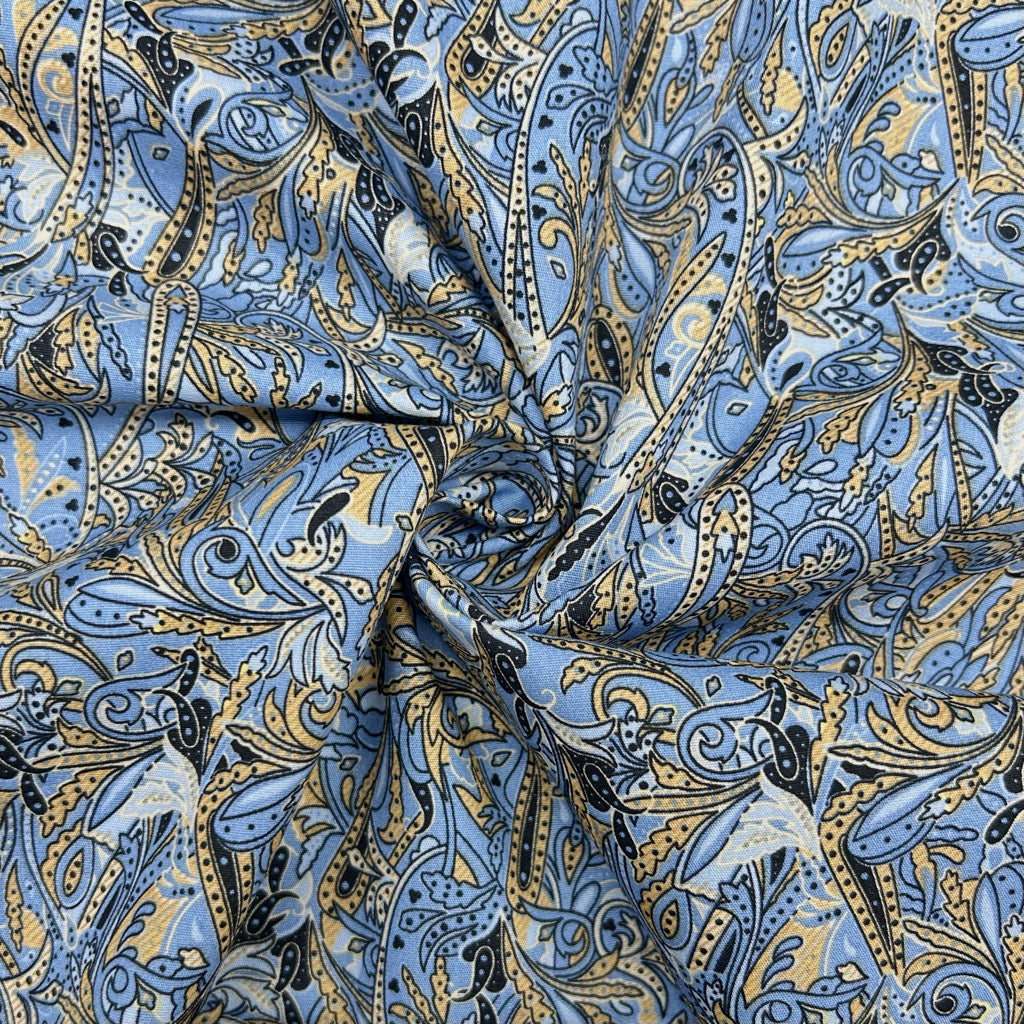 Paisley Breeze Rose &amp; Hubble Cotton Poplin Fabric