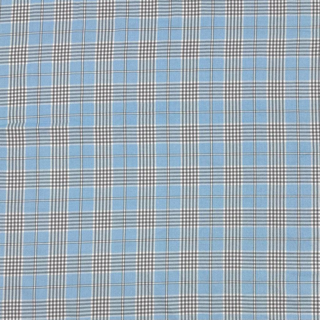 Dogtooth Checkered PolyViscose Tartan Fabric - Pound Fabrics