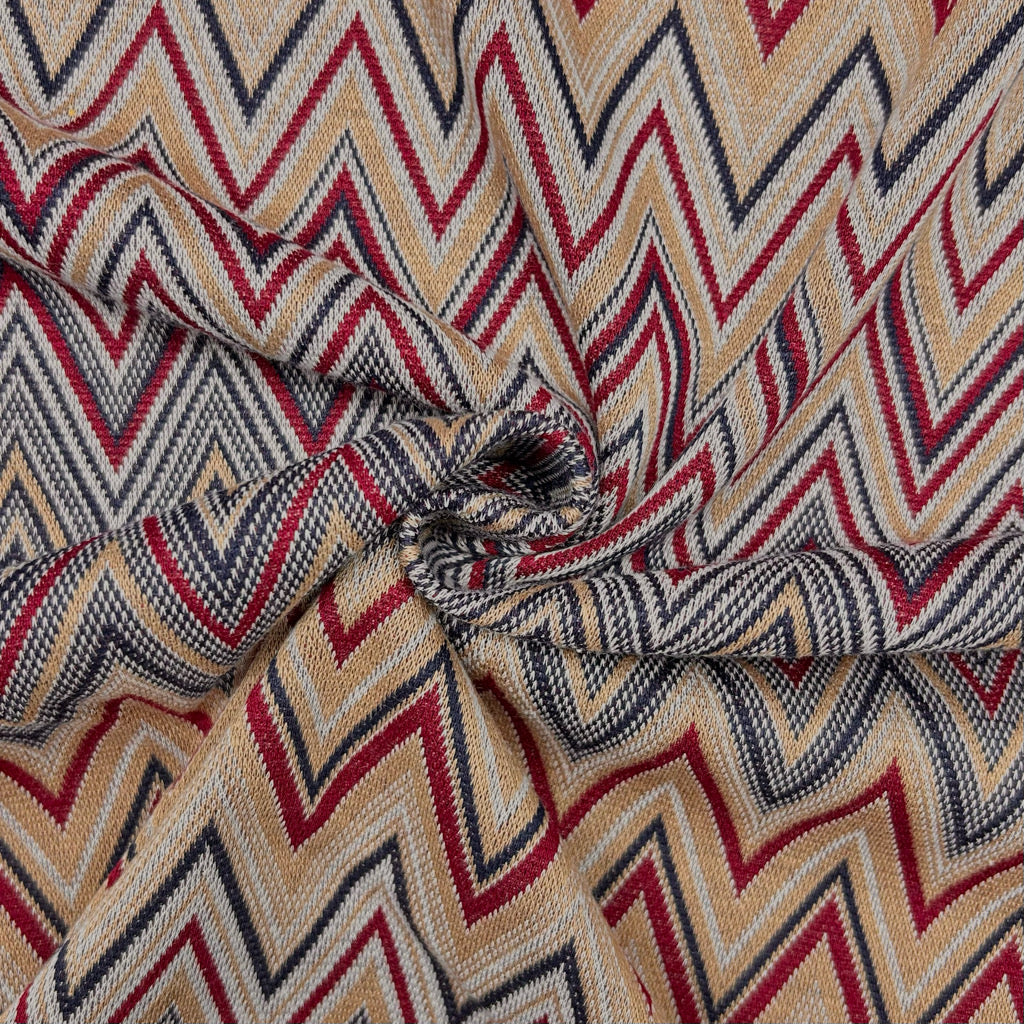 Zigzag Fusion Knit Jersey Fabric