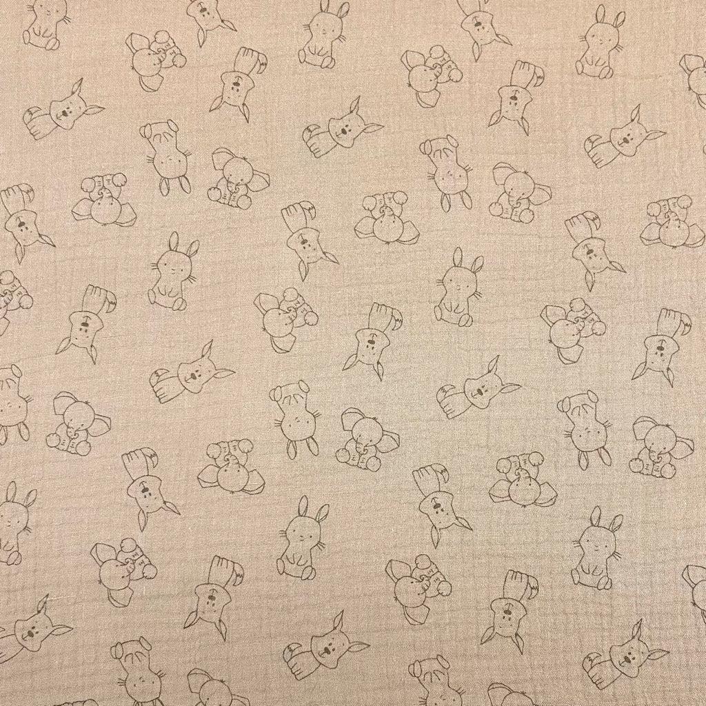 Small Animals Double Gauze Fabric - Pound Fabrics