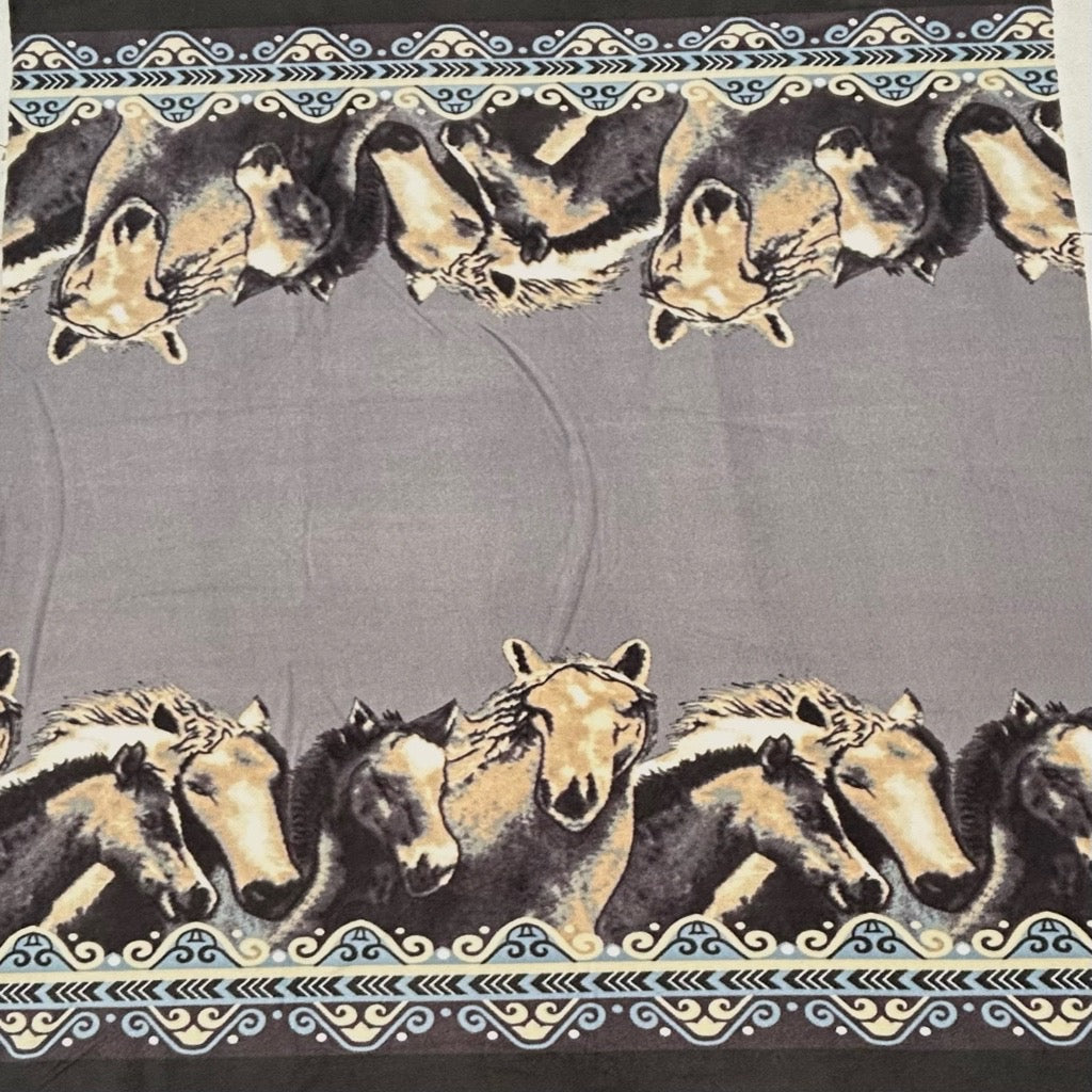 Wild Horses Anti Pill Polar Fleece Fabric