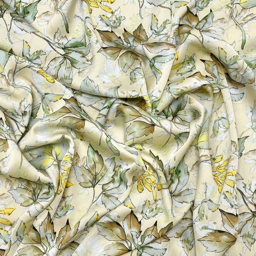 Graceful Garden Satin Fabric