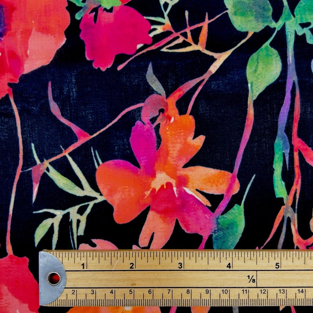 Poppy Burst Cotton Lawn Fabric