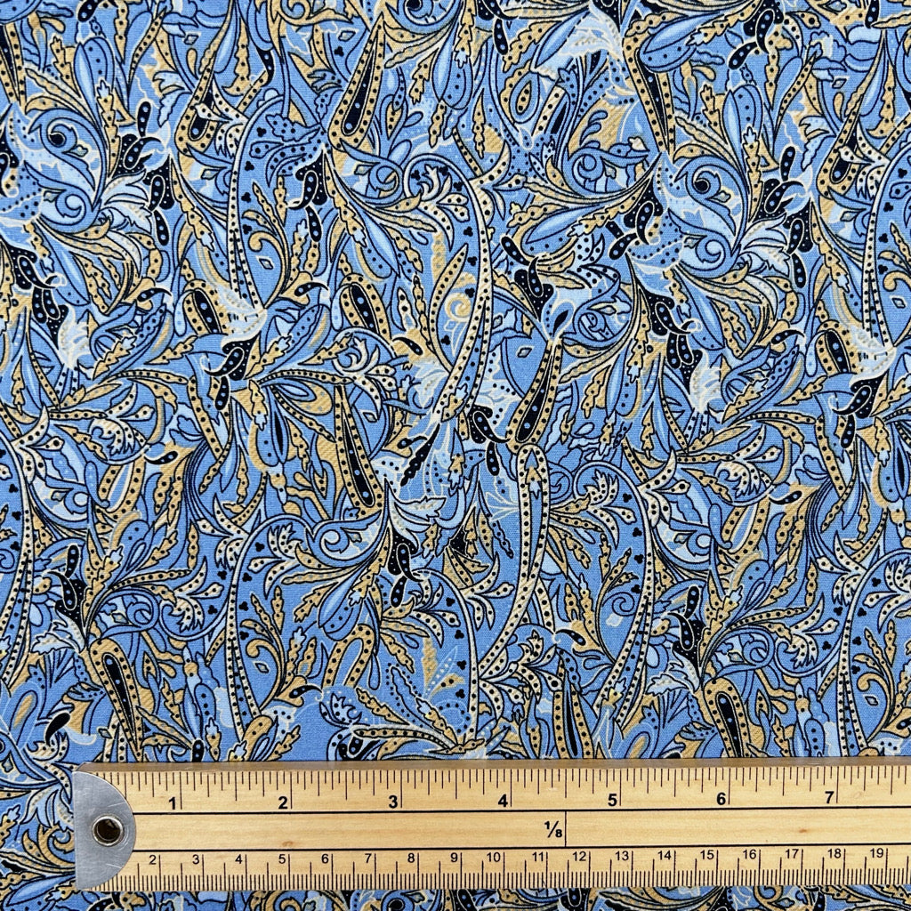 Paisley Breeze Rose &amp; Hubble Cotton Poplin Fabric