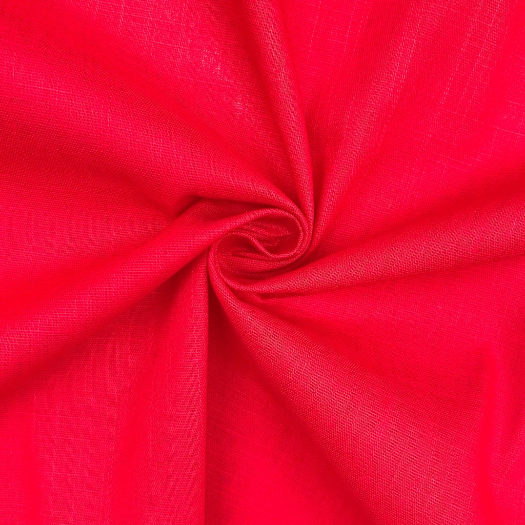 Plain Cotton Linen Blend Fabric