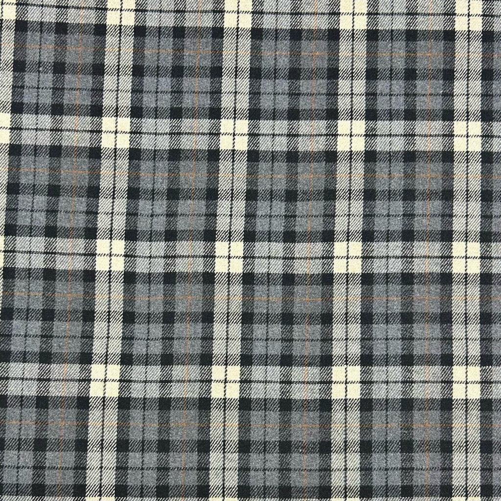 Soft Check Wool Blend Fabric - Pound Fabrics