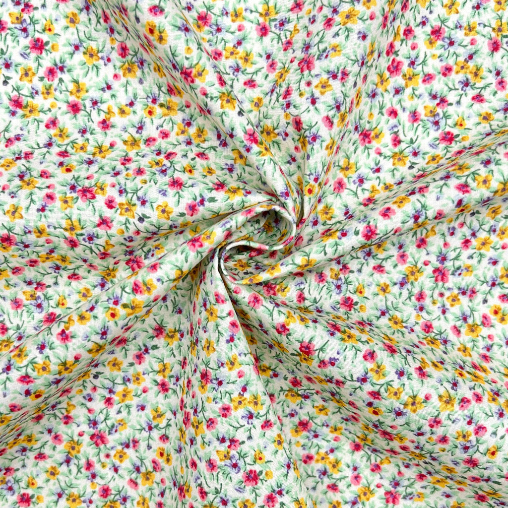 Garden Sprinkles Rose & Hubble Cotton Poplin Fabric