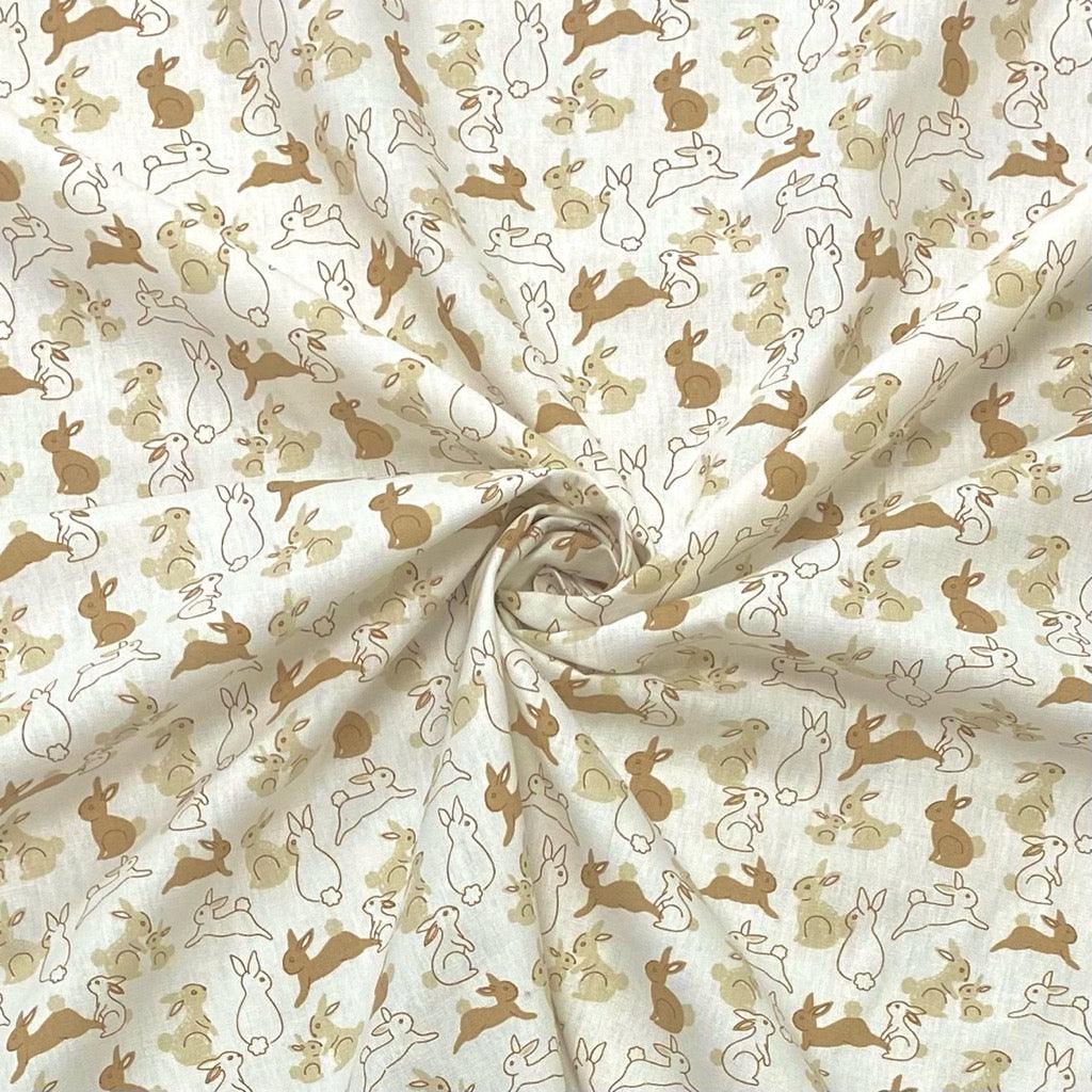 All Over Bunnies Cotton Fabric - Pound Fabrics