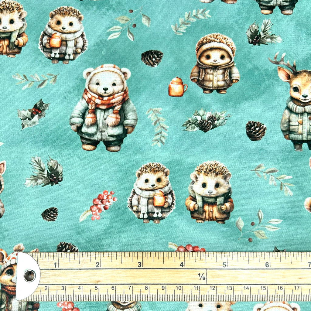 Forest Family Sweatshirt Fabric