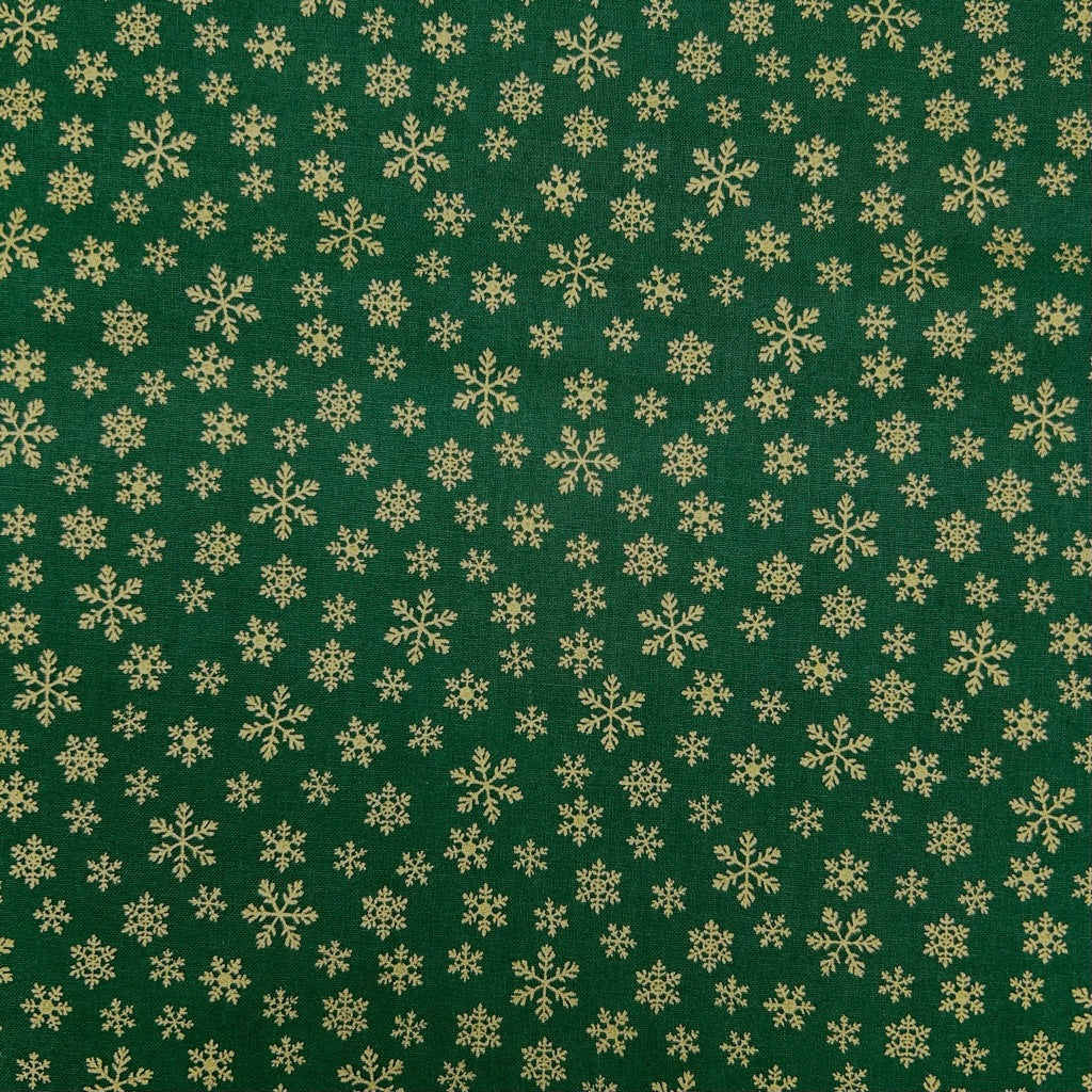 Snowflake Flurries Christmas Cotton Fabric