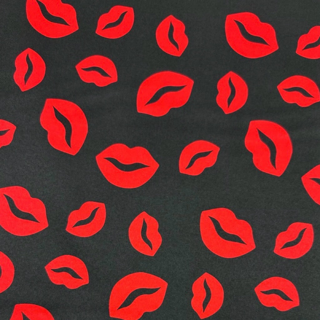 Bold Lips Softshell Fabric