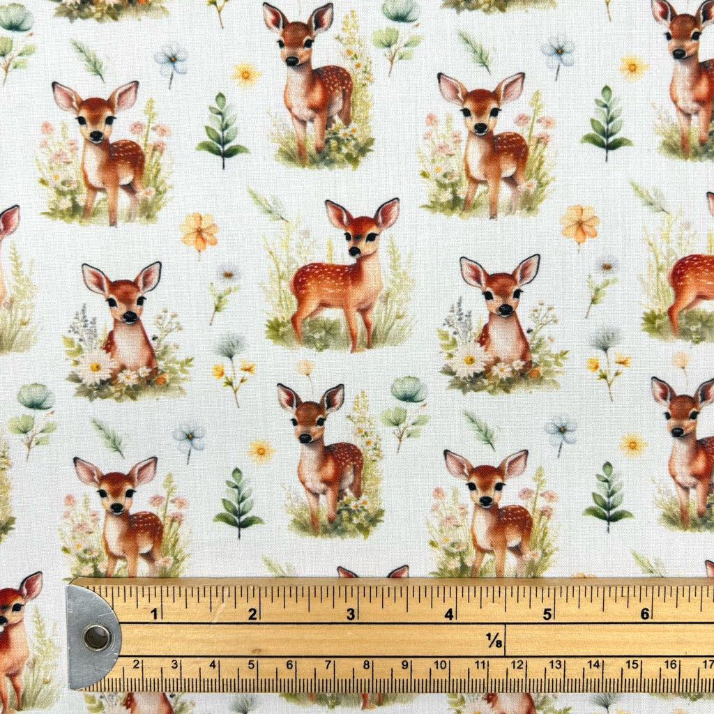 Deer Meadow Polycotton Fabric
