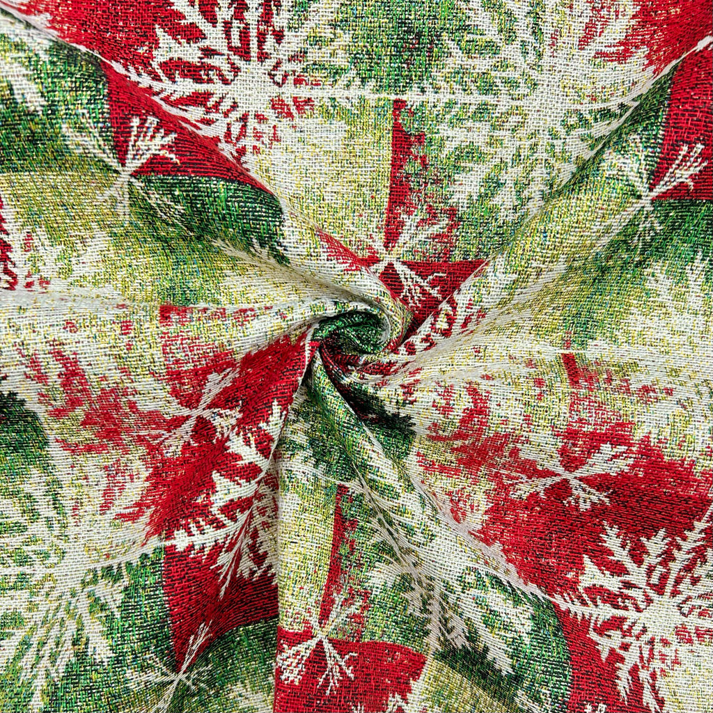 Winter Burst Lurex Tapestry Fabric