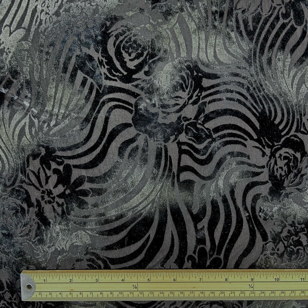 Shadow Play Burnout Velvet Fabric