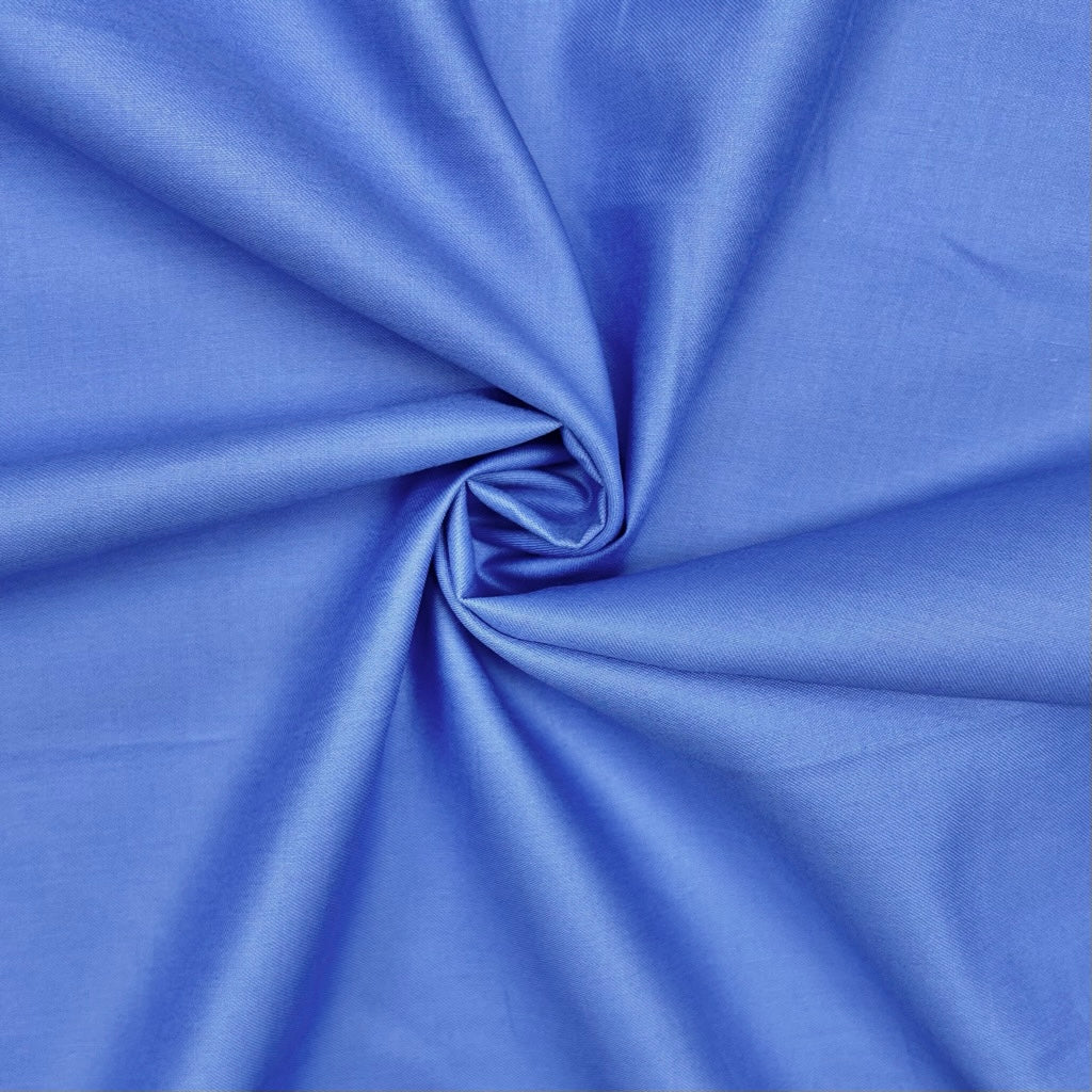 Plain 100% Cotton Satin Fabric