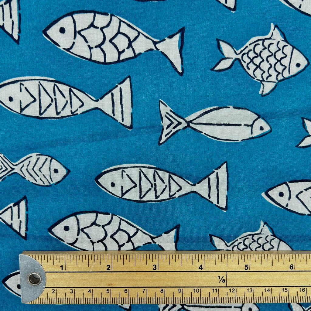 Fishing Village Cotton Fabric