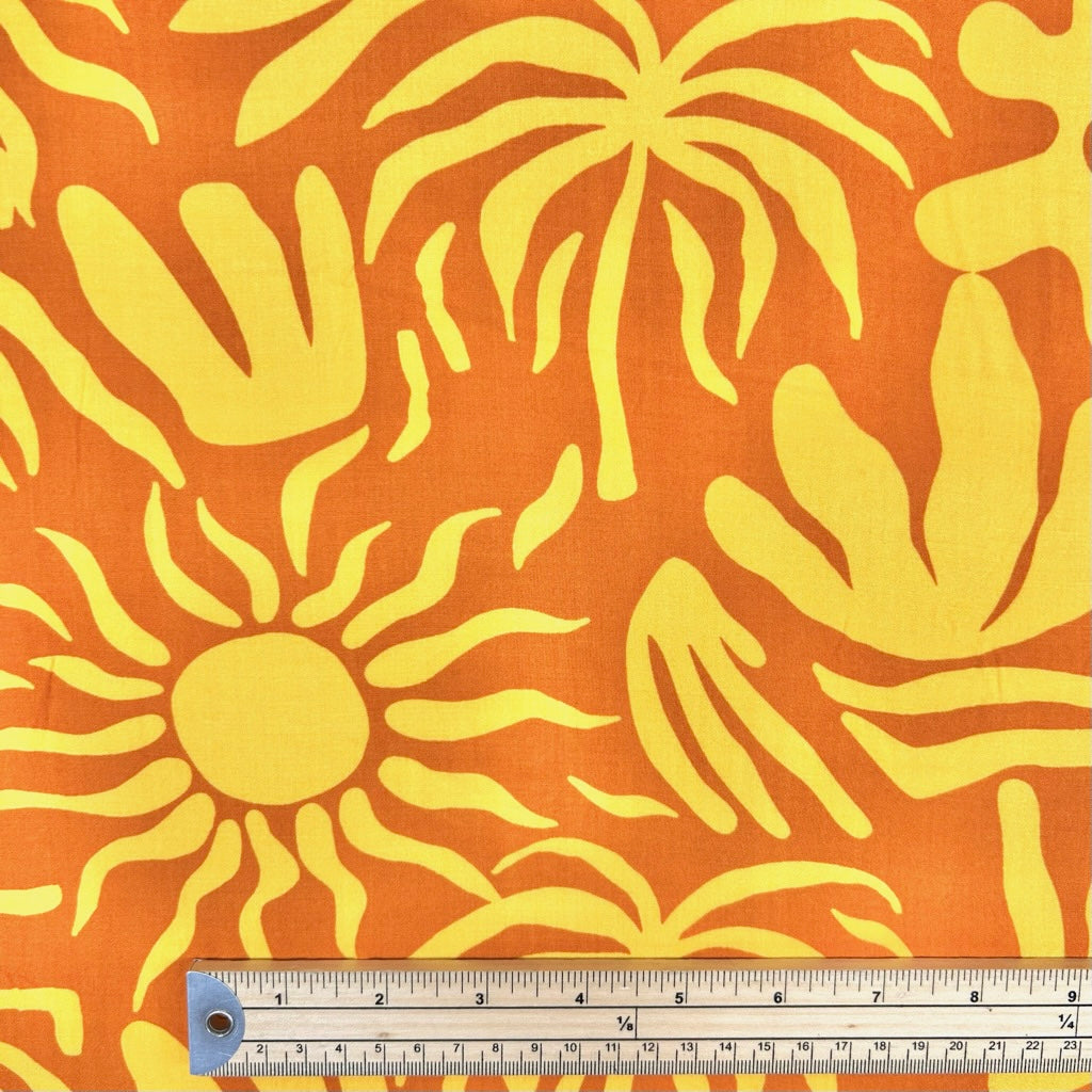 Beach Bliss Viscose Poplin Fabric