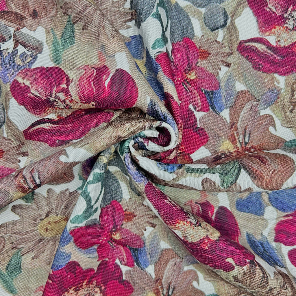 Classic Cottage Linen Viscose Fabric