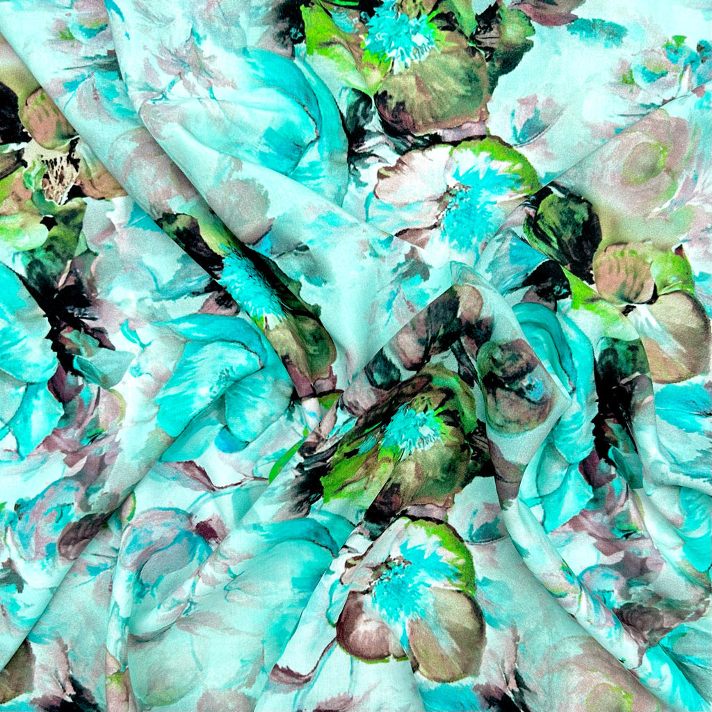 Whispering Petals Viscose Poplin Fabric
