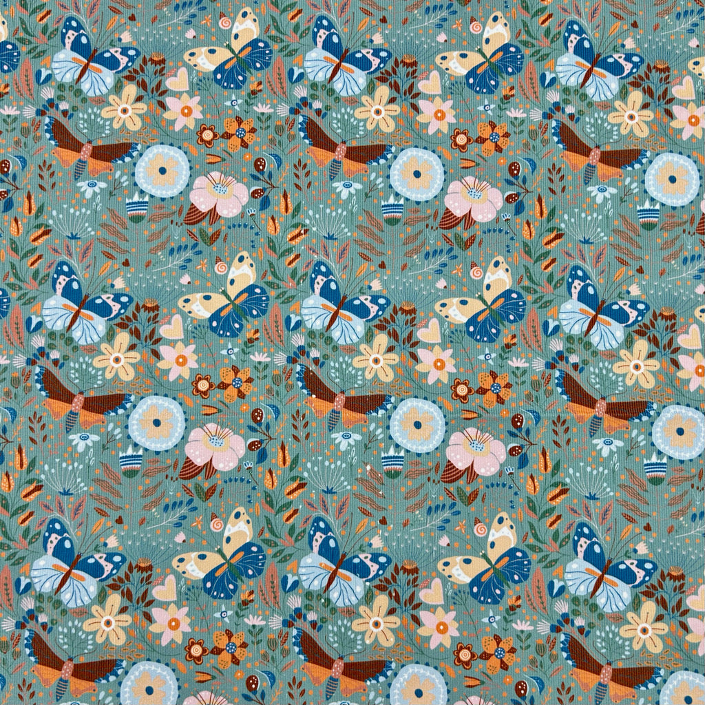Wildflower Wings Needlecord Fabric