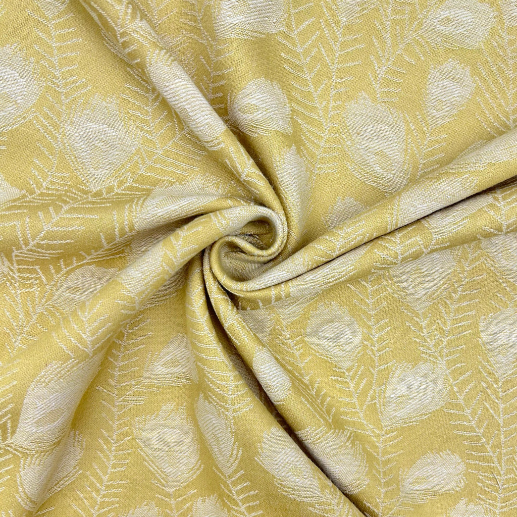 Feather Leaves Linen Viscose Fabric