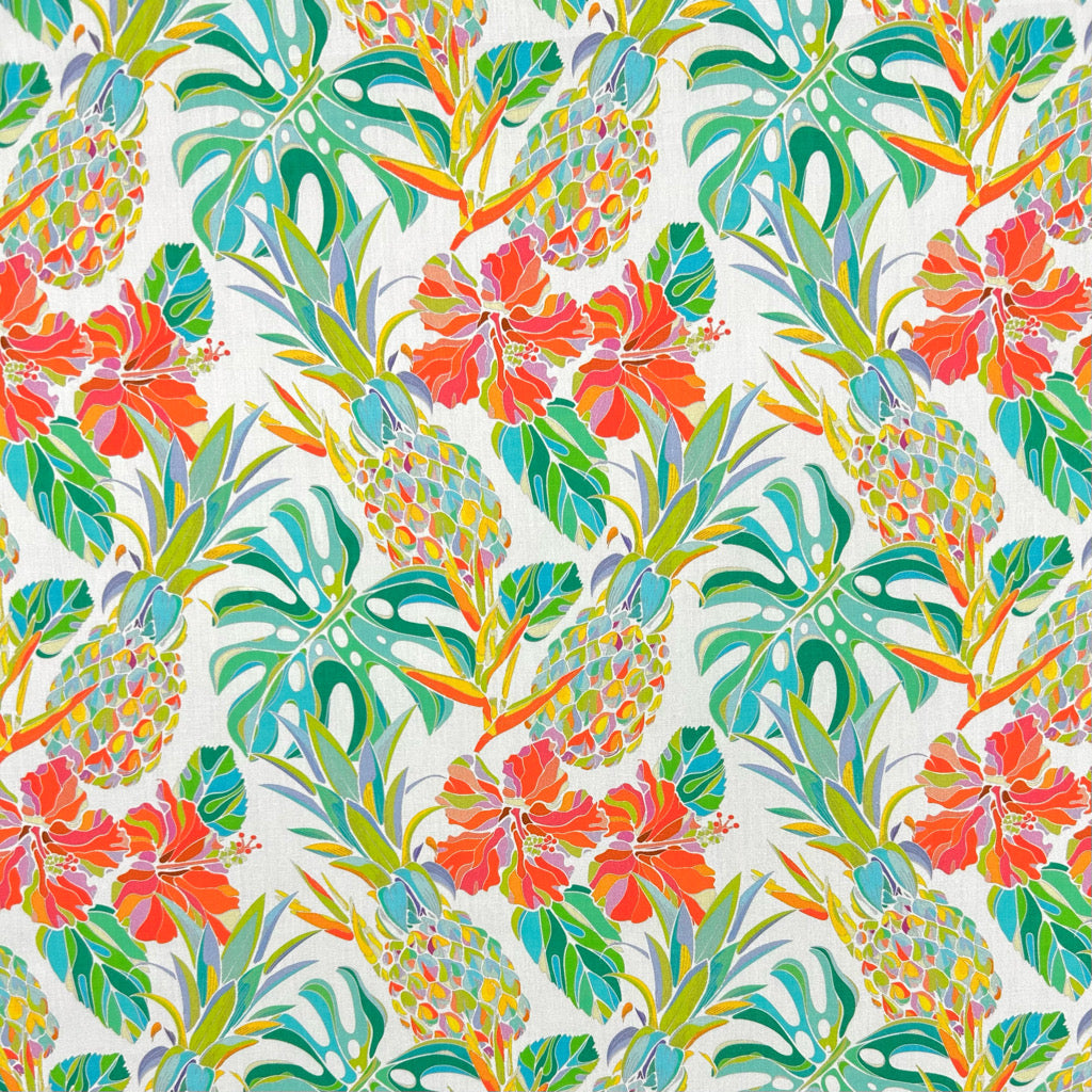 Beach Party Rose &amp; Hubble Cotton Poplin Fabric