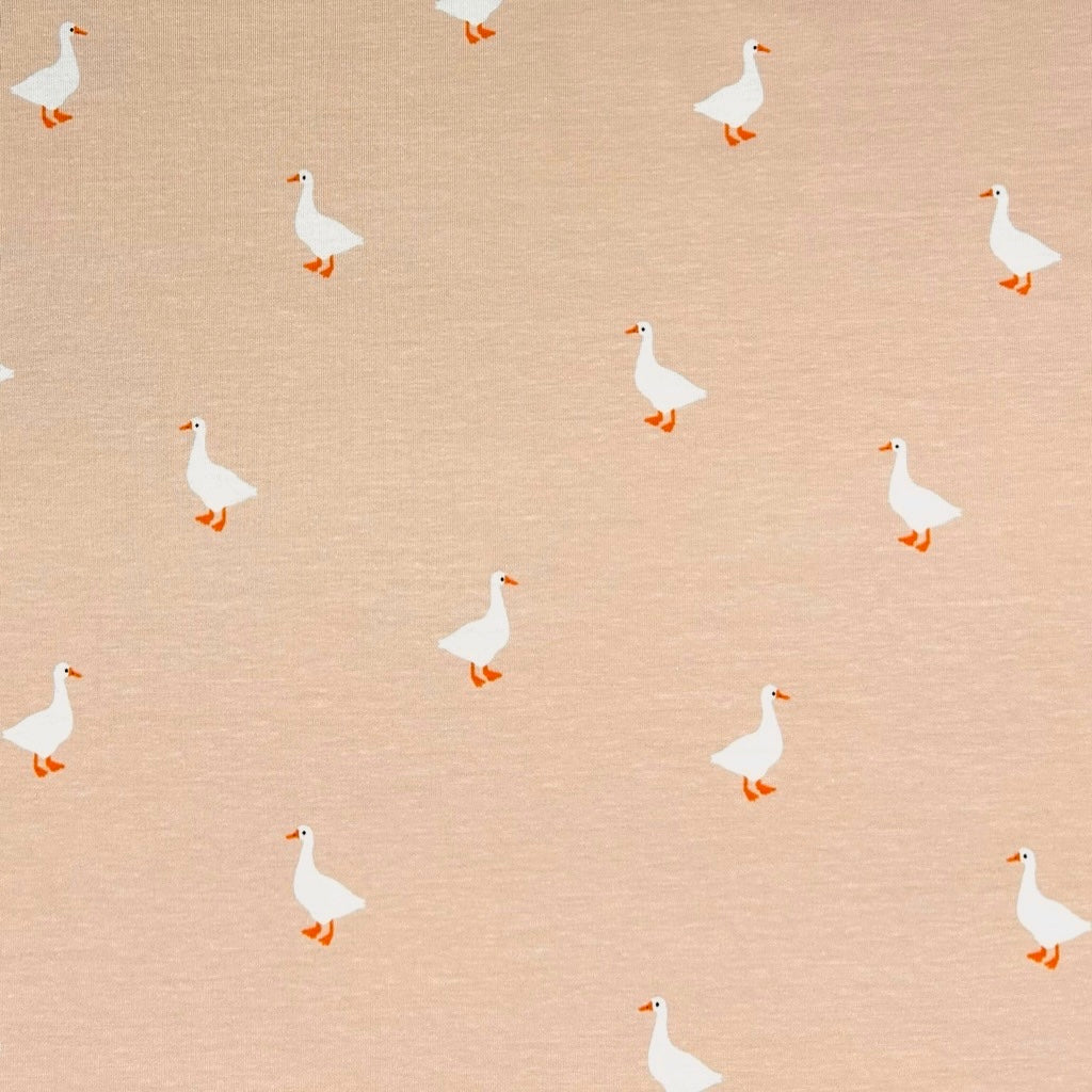 Swan Lake Cotton Jersey Fabric