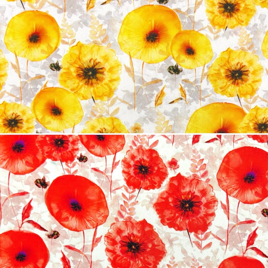 Sunshine Floral Viscose Fabric