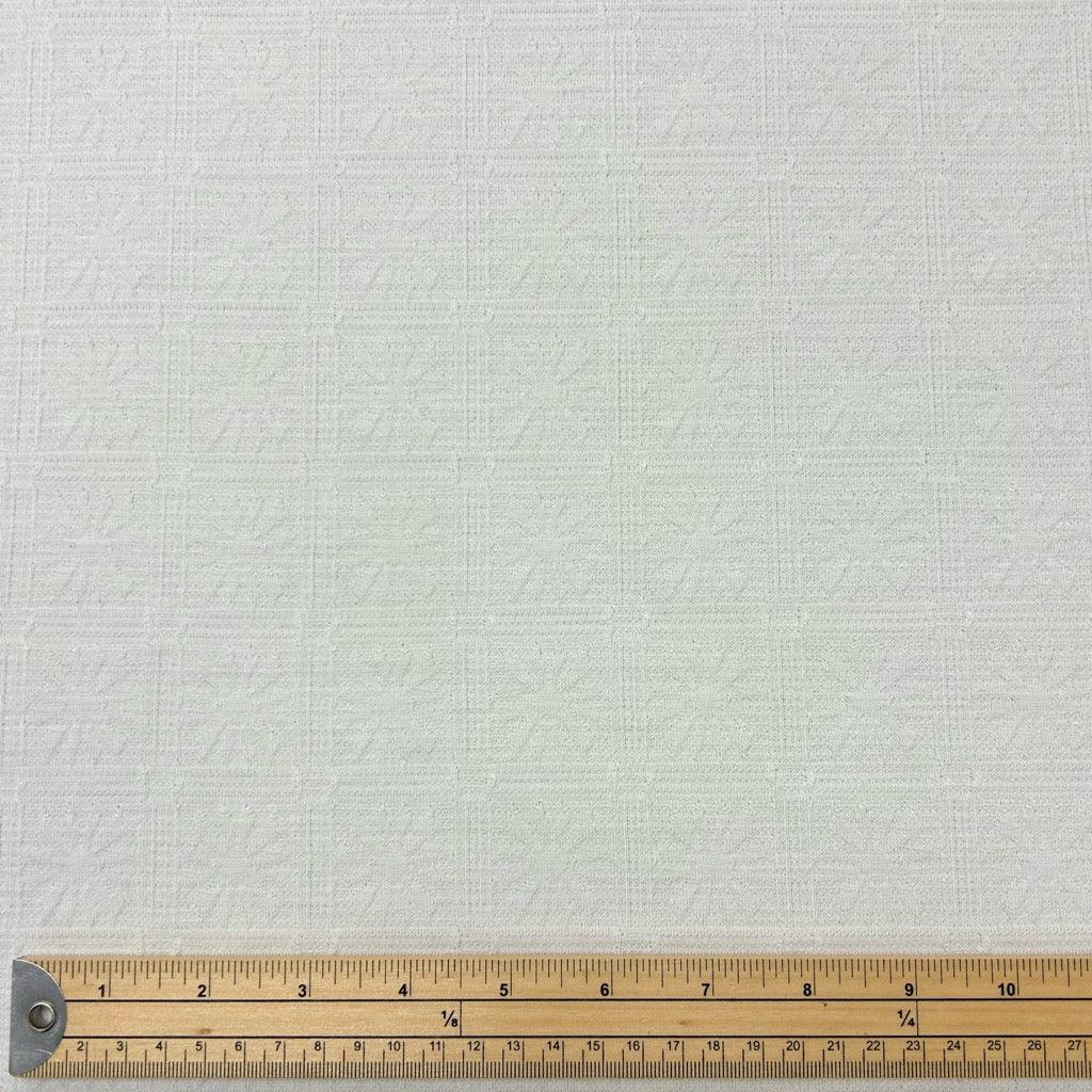 Ivory Jacquard Knit Fabric - Pound Fabrics