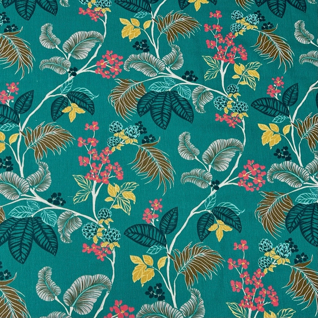 Forest Flourish Cotton Canvas Fabric