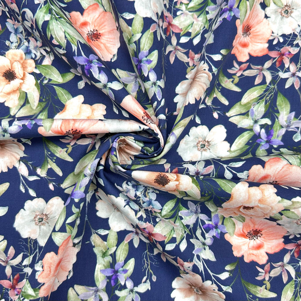 Soft Palette Rose & Hubble Cotton Poplin Fabric