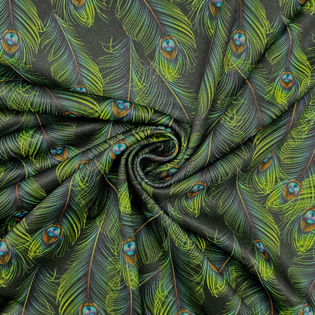 Luxe Peacock Jersey Fabric