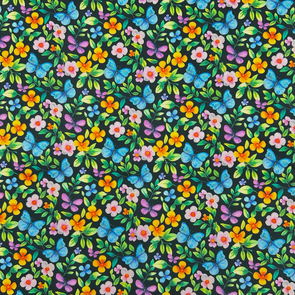 Summer Flutter Cotton Sateen Fabric