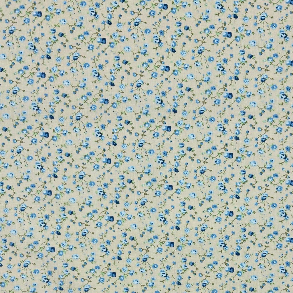 Dainty Flowers Polycotton Fabric - Pound Fabrics