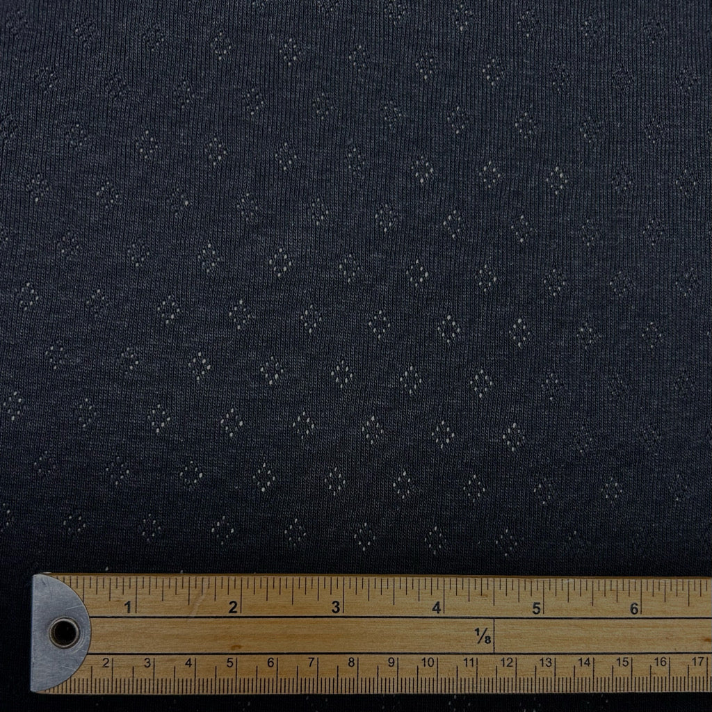 Tiny Diamond Pointelle Jersey Fabric