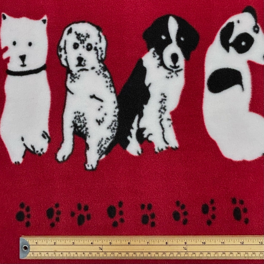 Dogs Squad Anti Pill Polar Fleece Fabric