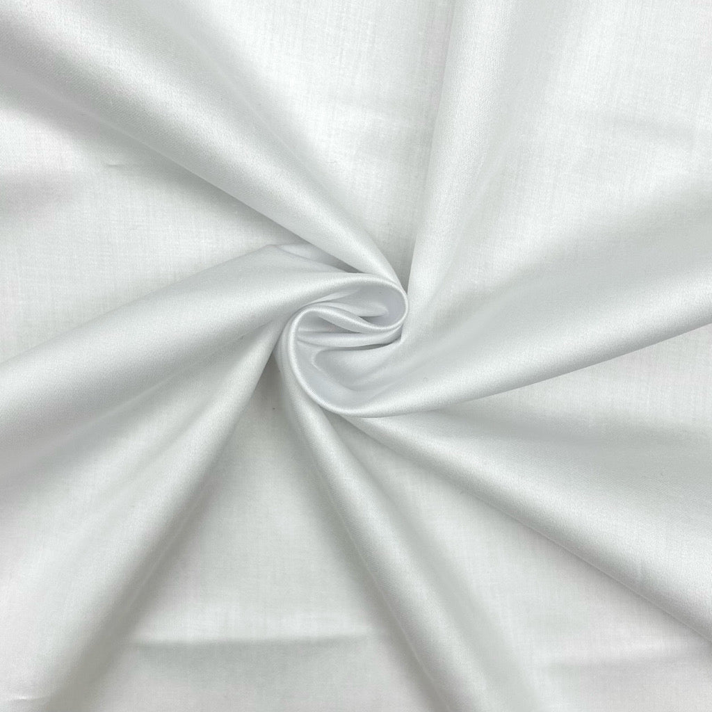 Plain 100% Cotton Satin Fabric