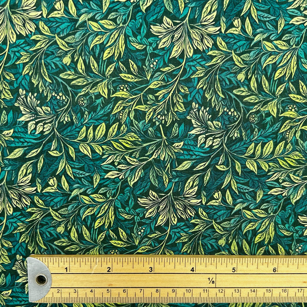 Forest Whispers Rose & Hubble Cotton Poplin Fabric
