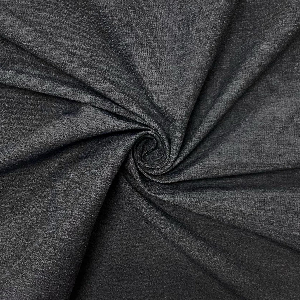Plain Grey Bengaline Fabric