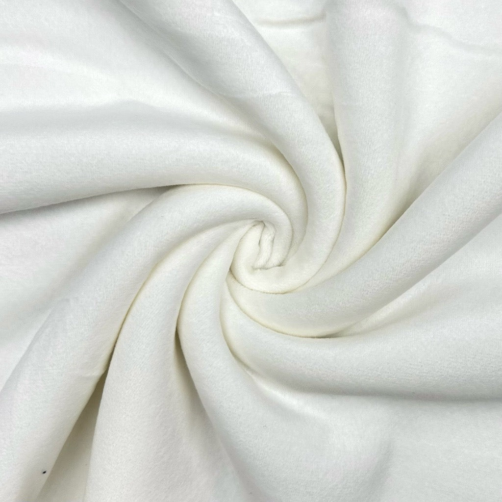 Plain Sherpa Fur Backed Fleece Fabric
