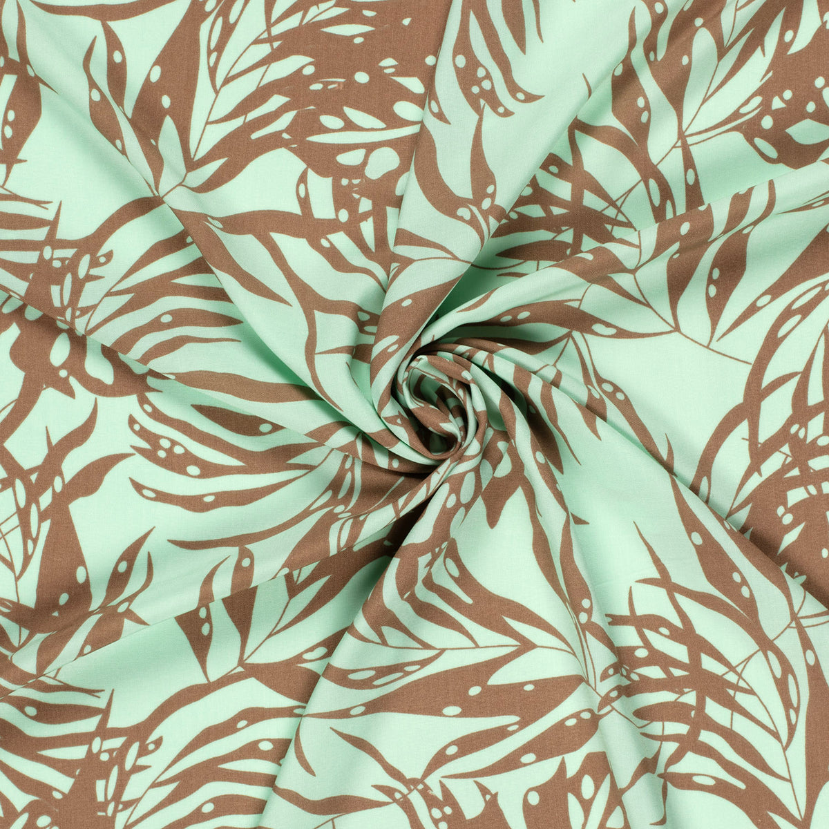 Leafy Escape Bamboo Poplin Fabric